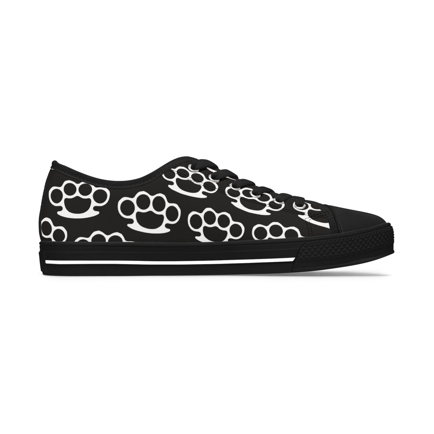 Knuckle Duster - WOMEN'S low-top sneakers (black or white)