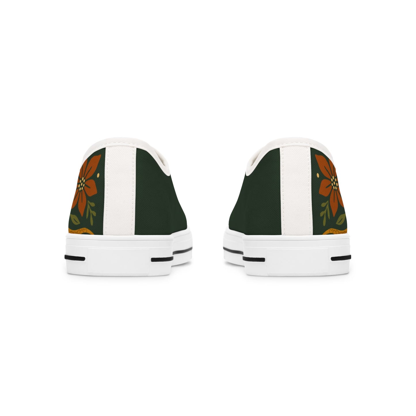 Peaceful Snake - WOMEN'S low-top sneakers (black or white)