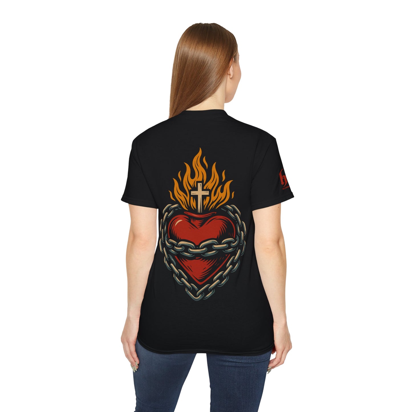 Coeur enchainé - T-shirt unisexe