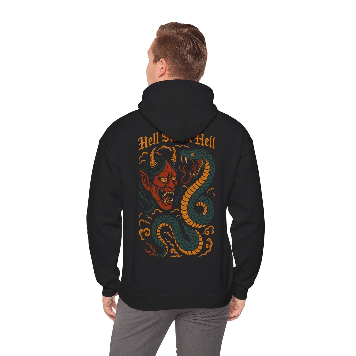 Oni & Serpent - Hoodie unisexe