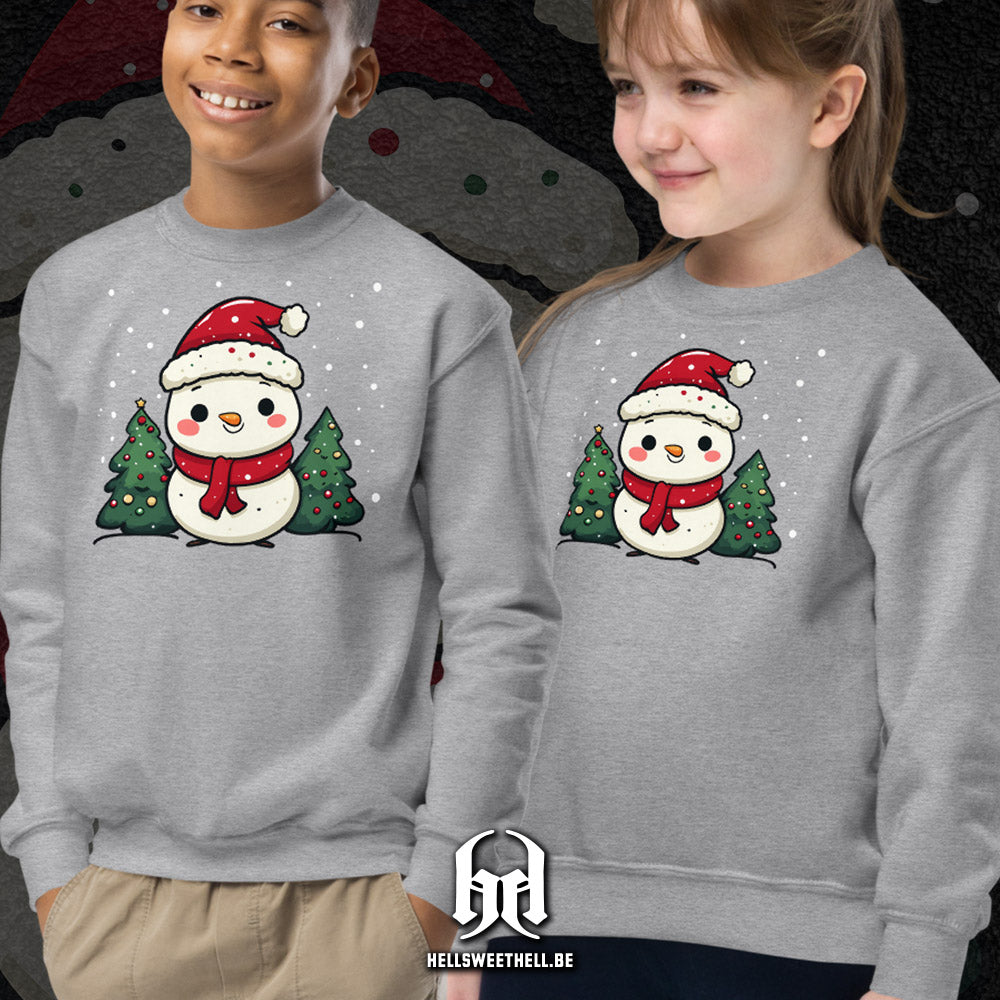Dessine moi un bonhomme de neige - Pull de Noël enfants et adolescents