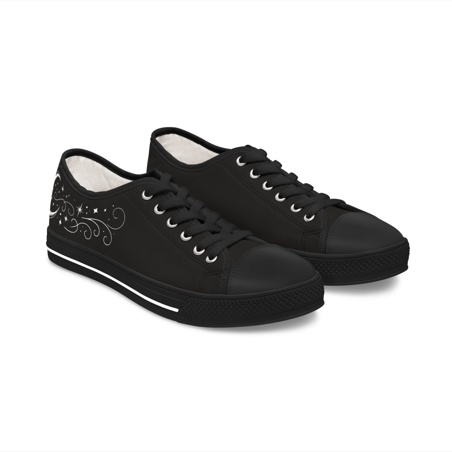Moonlight - WOMEN'S low-top sneakers (black or white)