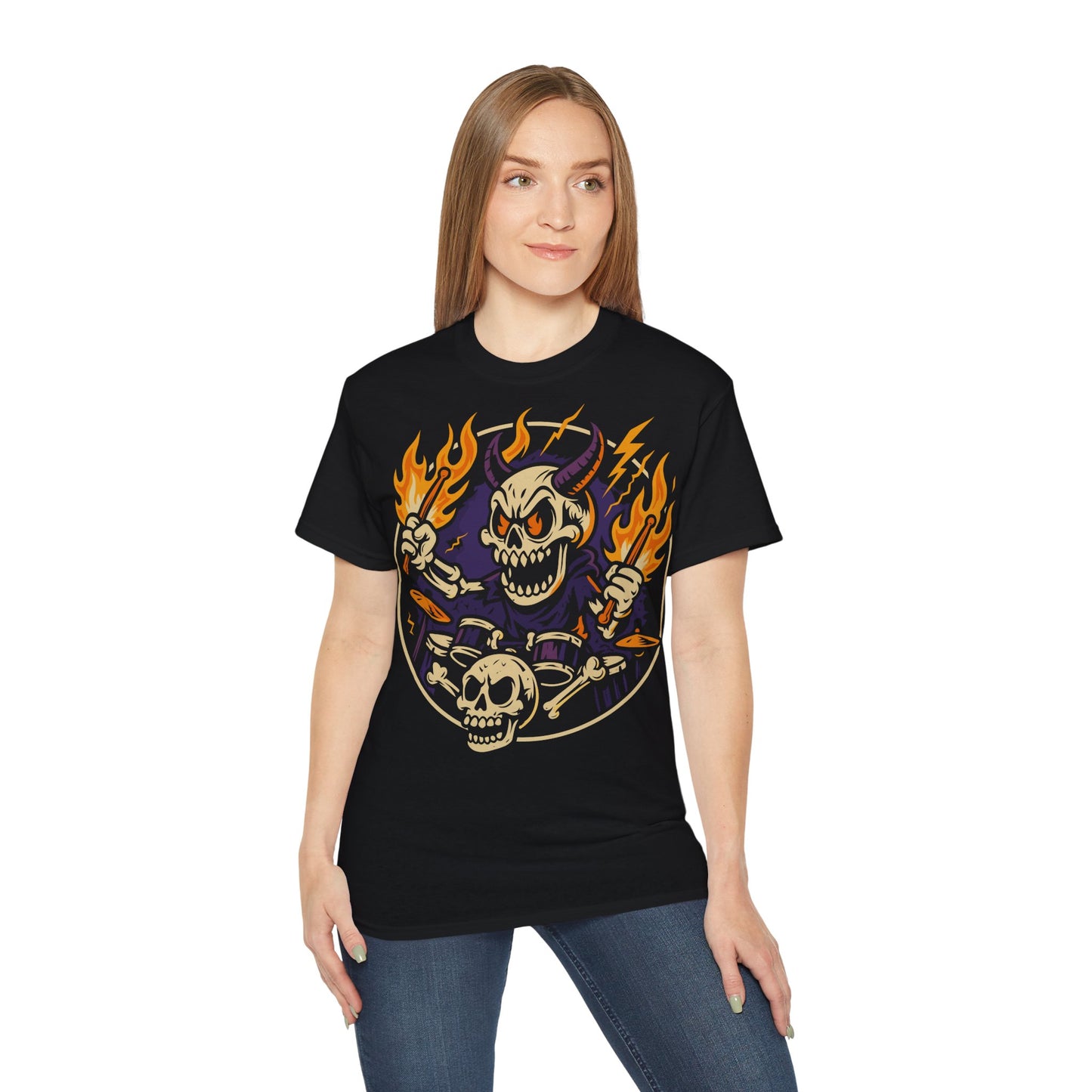 Drummer From Hell - T-shirt unisexe