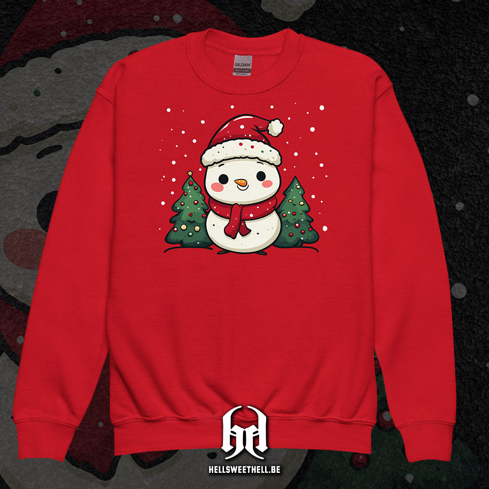 Dessine moi un bonhomme de neige - Pull de Noël enfants et adolescents