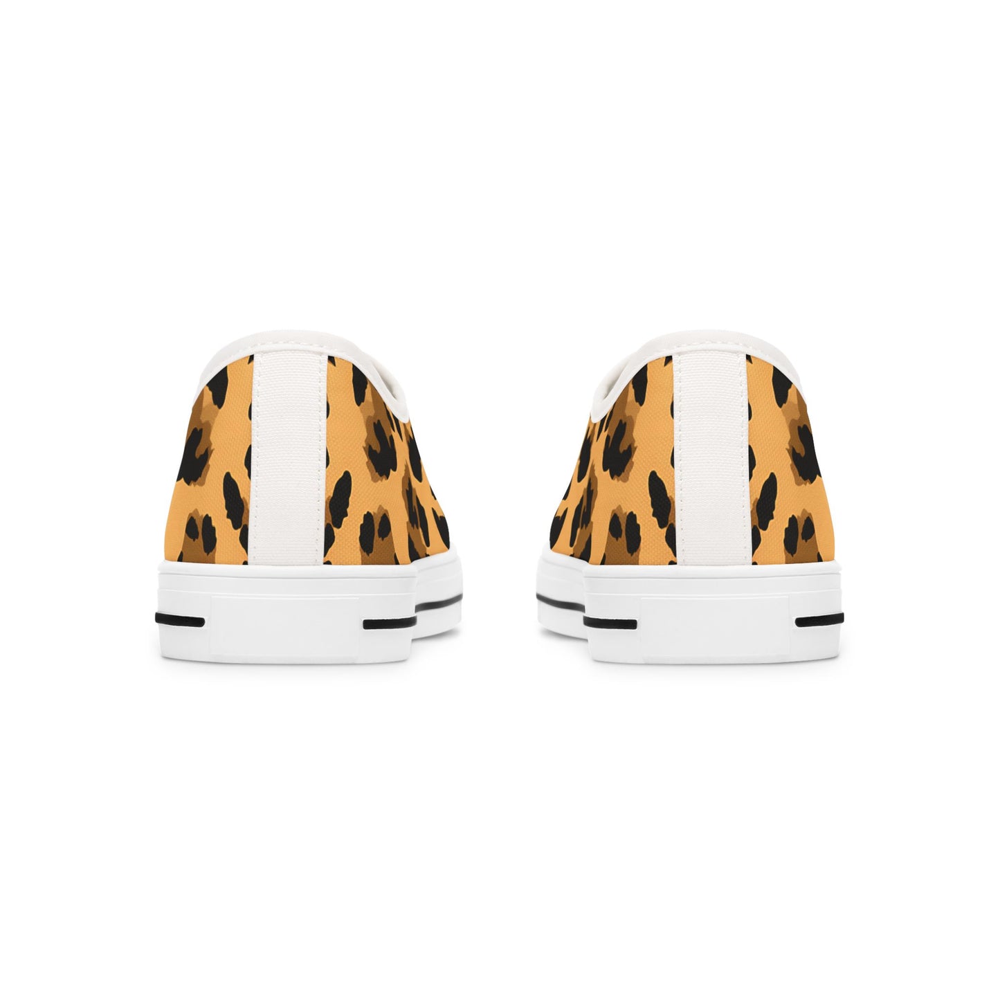 Leopard - WOMEN'S low-top sneakers (black or white)