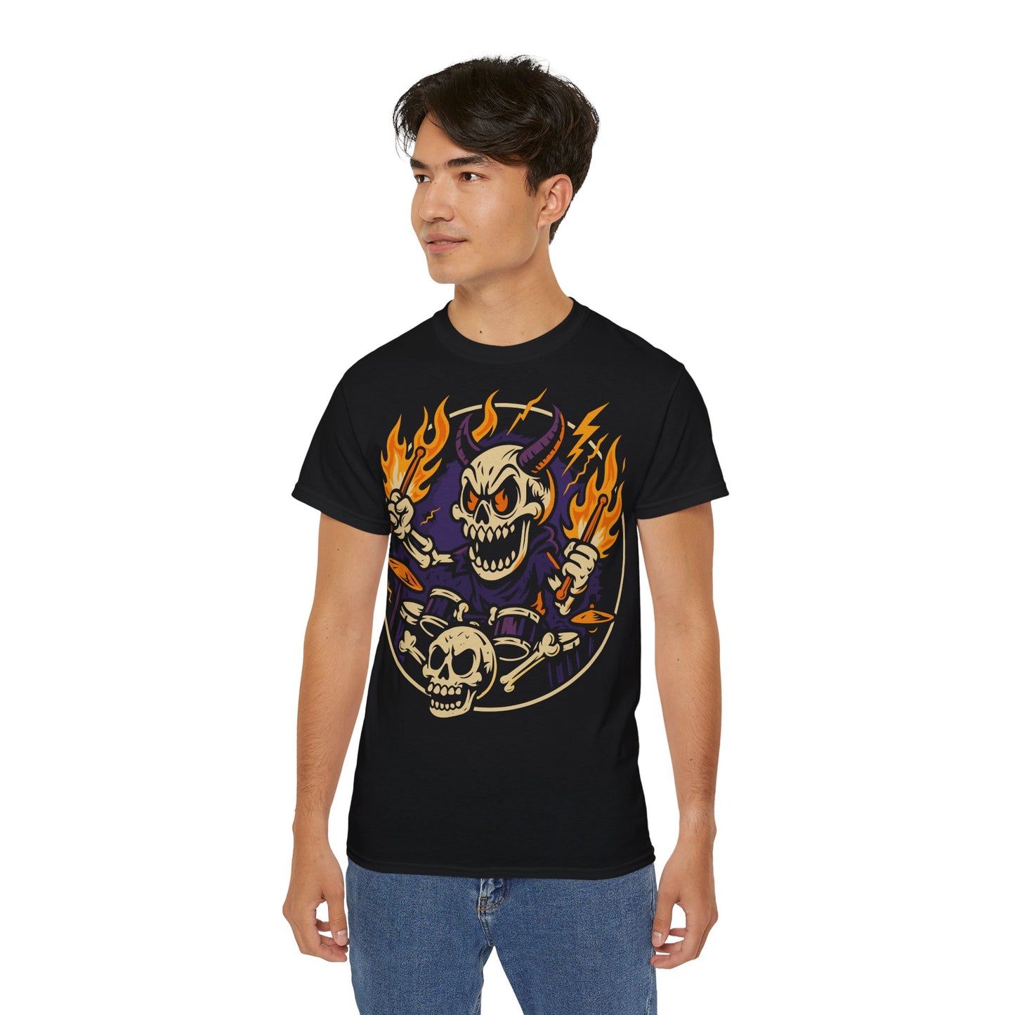 Drummer From Hell - T-shirt unisexe