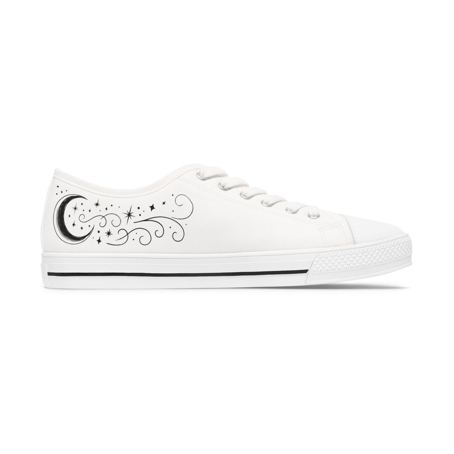Moonlight - WOMEN'S low-top sneakers (black or white)