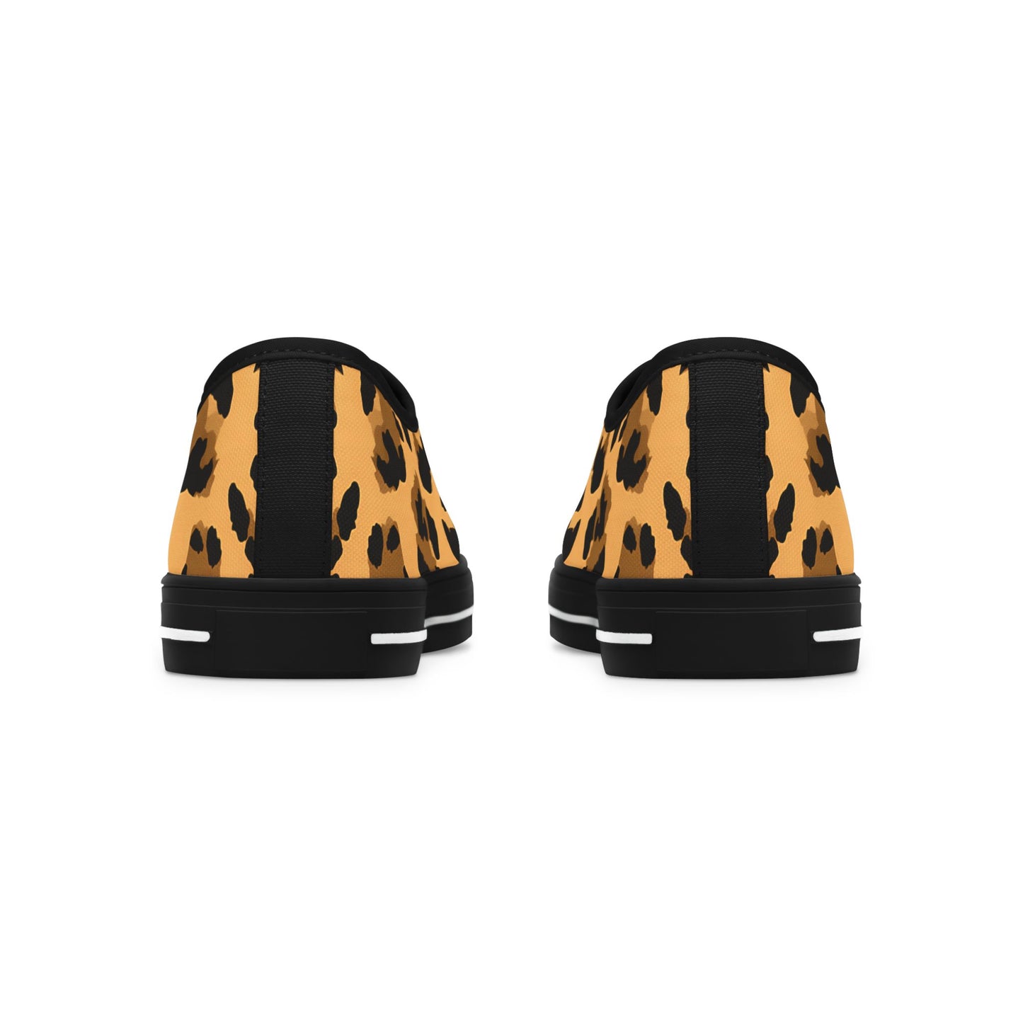 Leopard - WOMEN'S low-top sneakers (black or white)