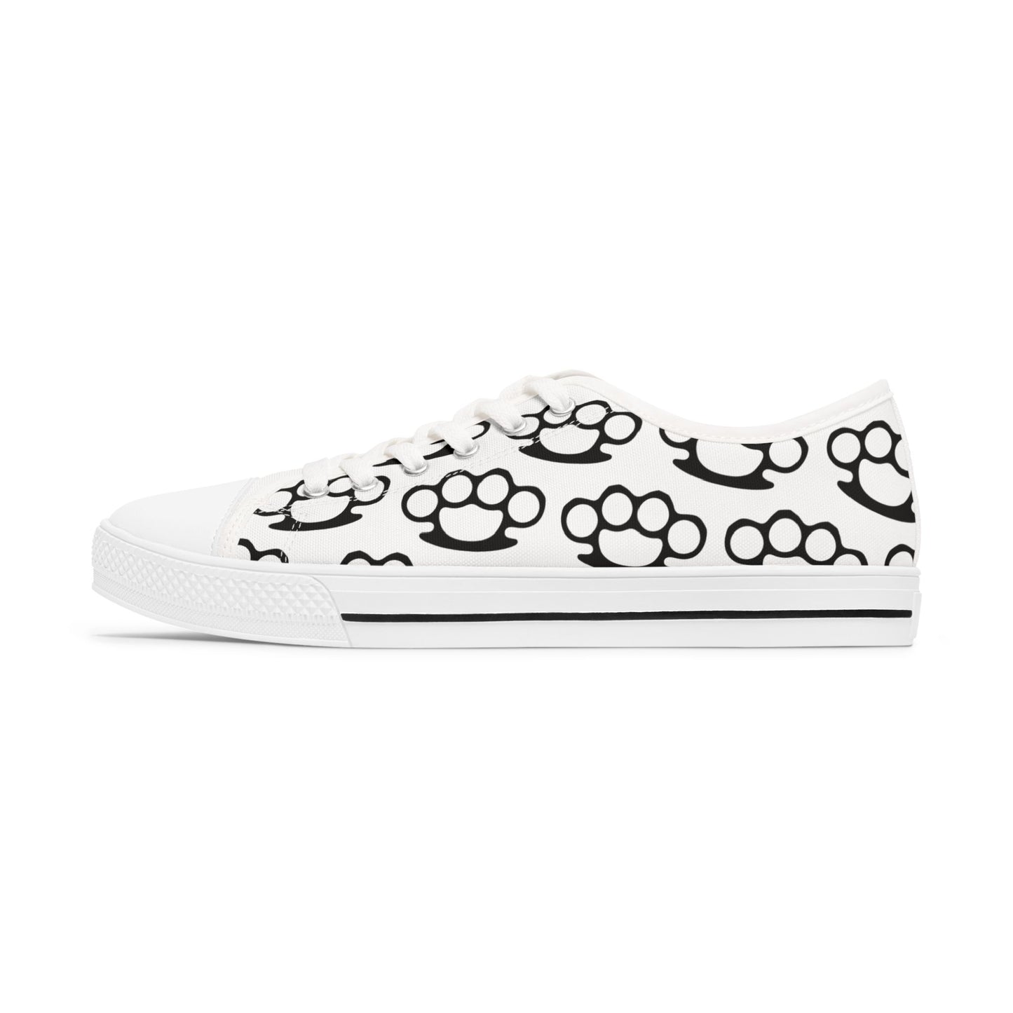 Knuckle Duster - WOMEN'S low-top sneakers (black or white)