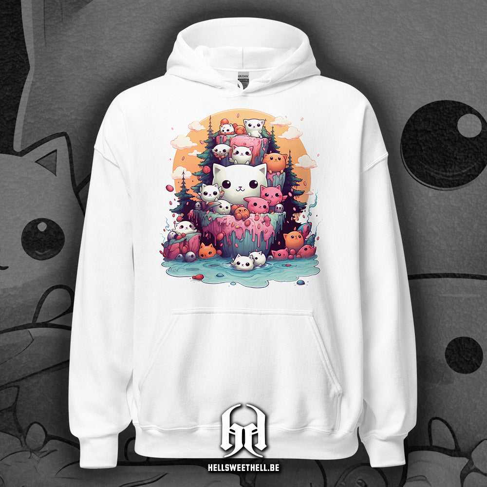 Chats Kawaii - Sweat à capuche hoodie