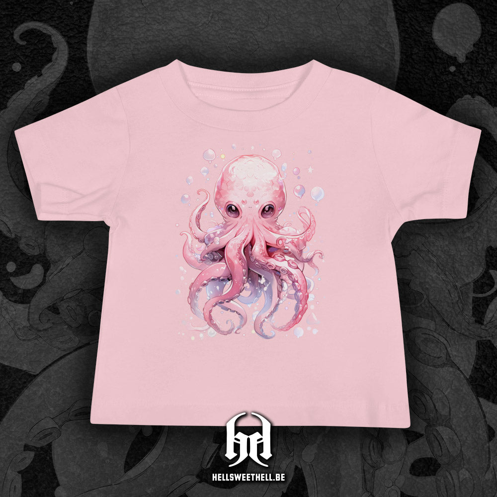 Mignonne petite pieuvre colorée - T-shirt bébés et enfants