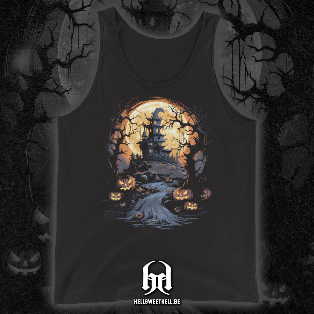 Haunted Castle Halloween - Unisex Tanktop