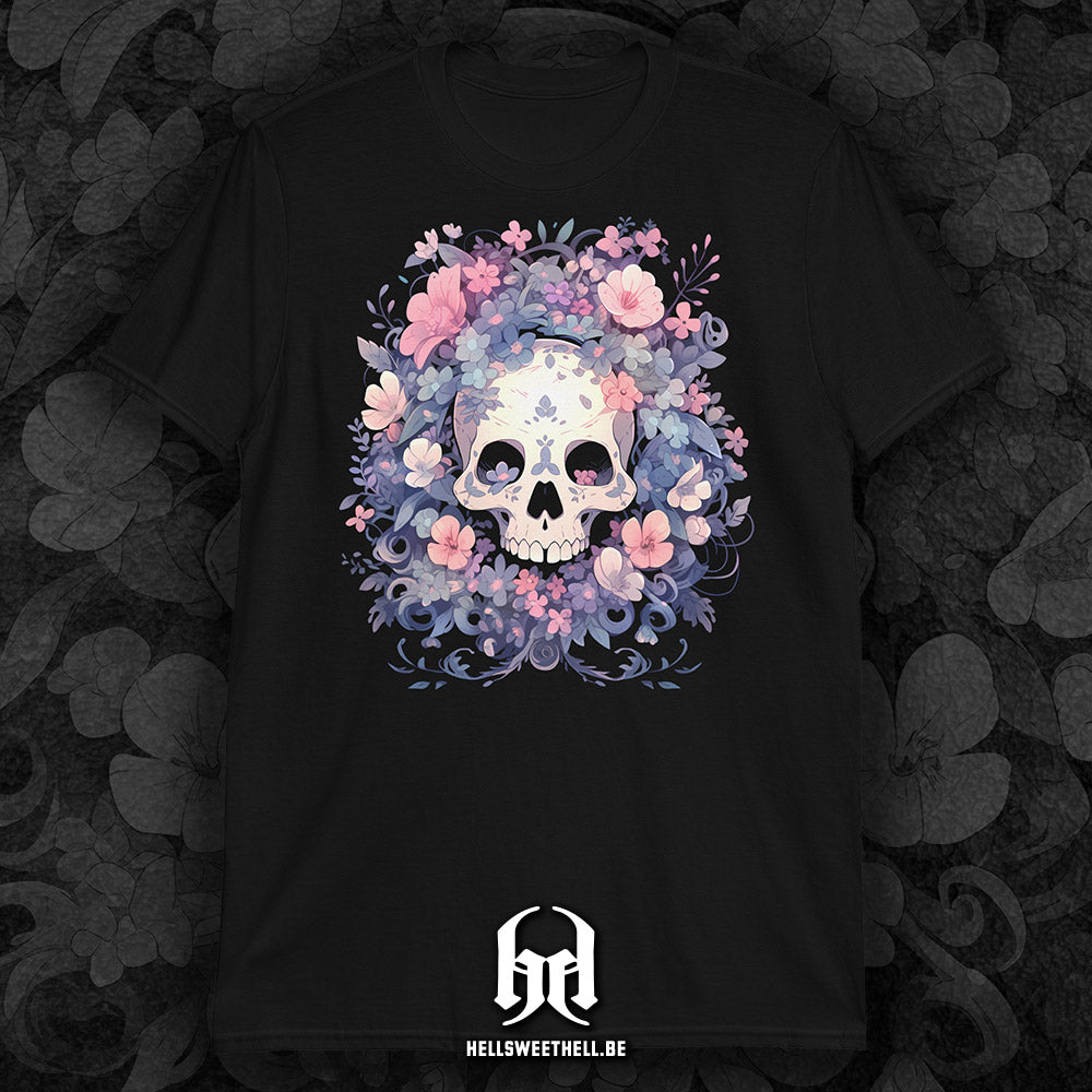 Squelette floral v2 - T-shirt unisexe