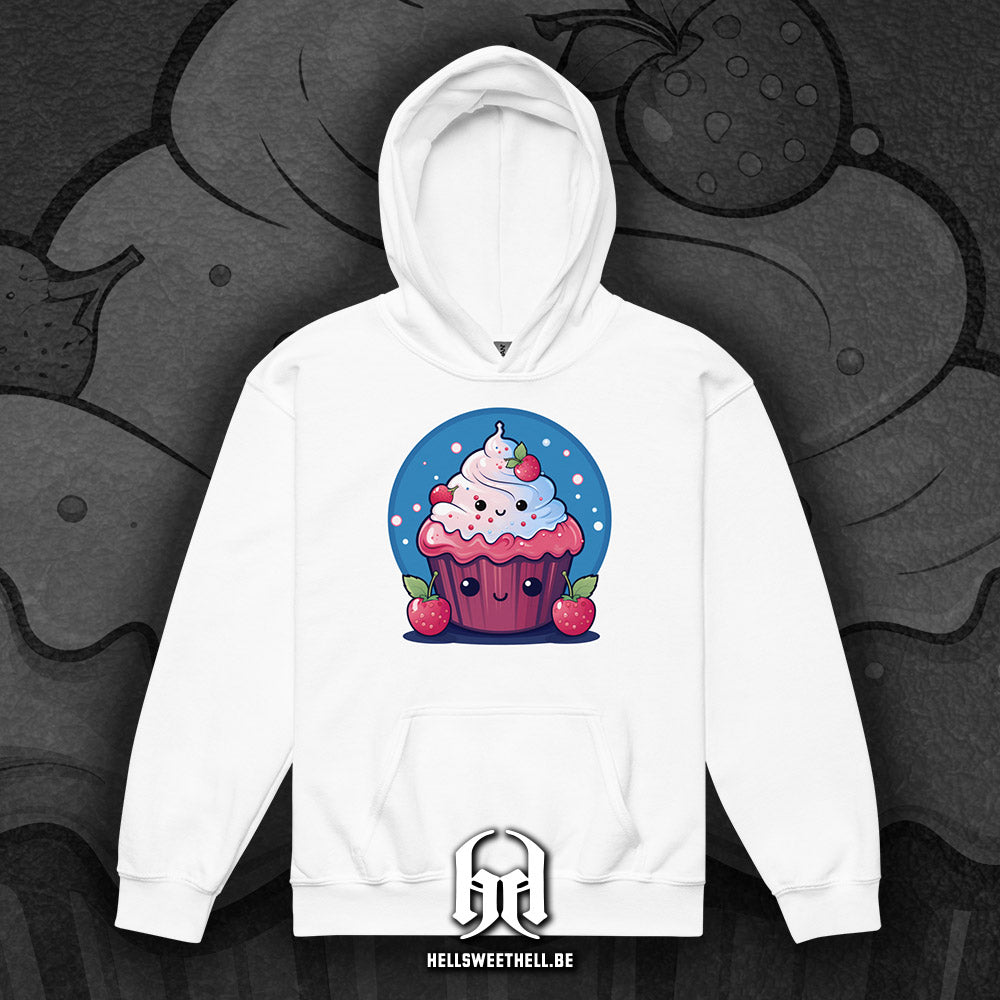 Cupcake Kawaii - Sweat à capuche hoodie pour enfants et adolescents