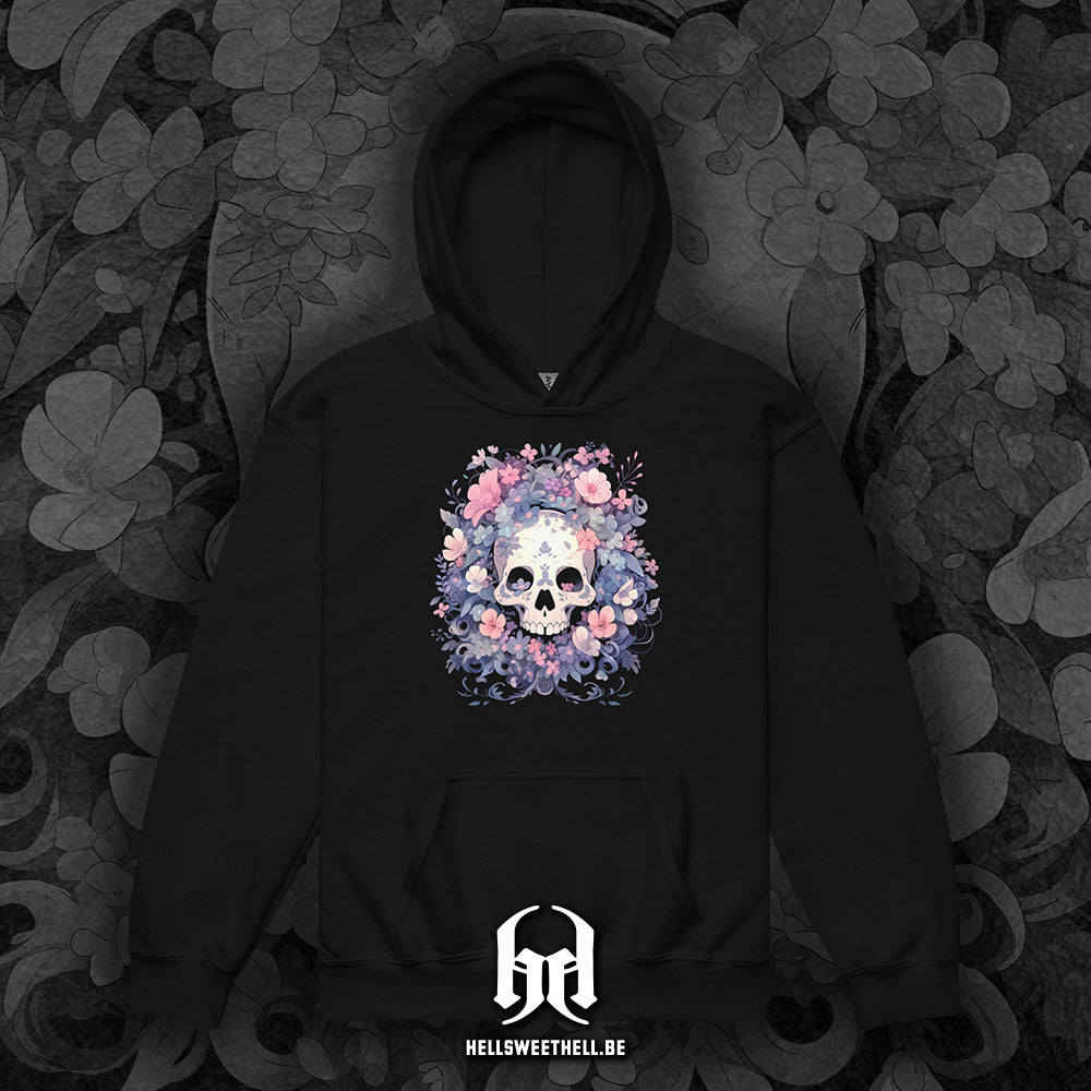 Squelette floral v2 - Sweat à capuche hoodie pour enfants et adolescents