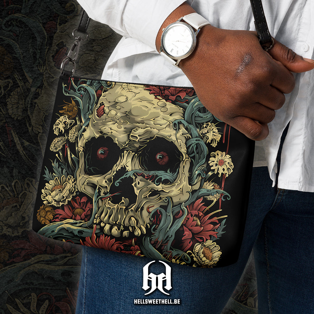 Skull Flowers - Sac à main en bandoulière