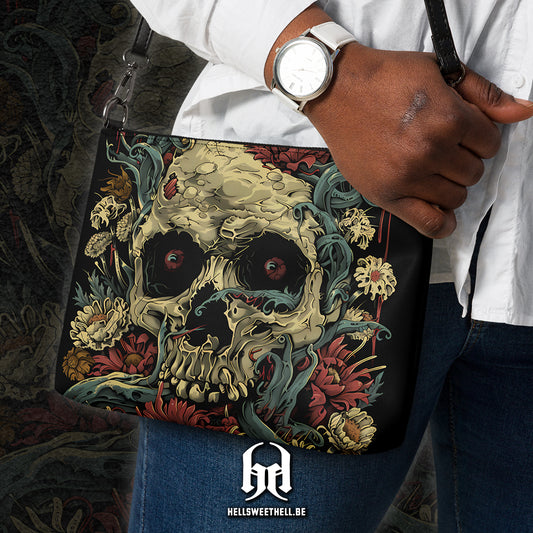 Skull Flowers - Sac à main en bandoulière