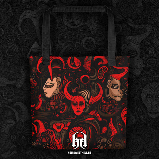 Démon de l'Enfer Illustration Japonaise v1 - Sac fourre-tout Tote bag