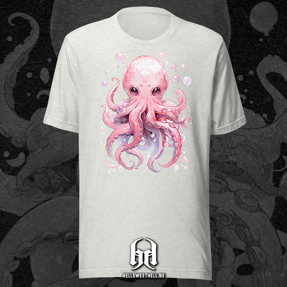 Mignonne petite pieuvre colorée - T-shirt unisexe