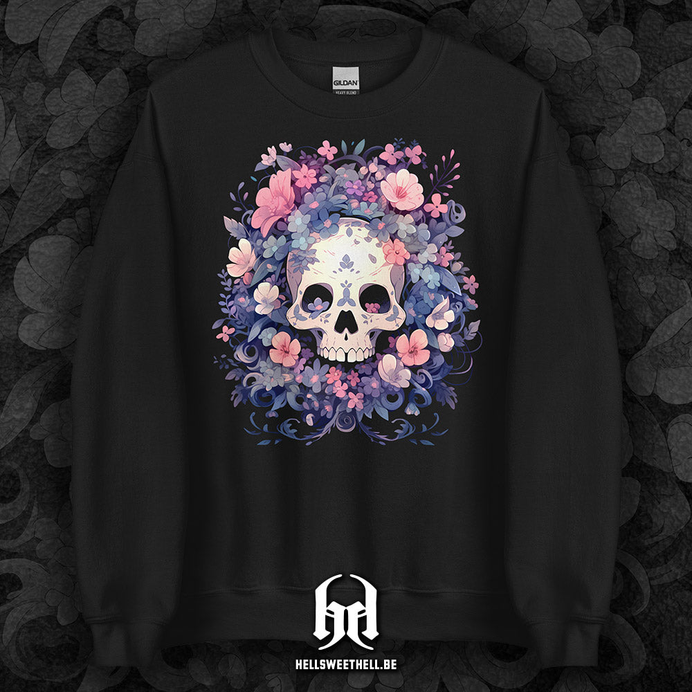 Squelette floral v2 - Sweat unisexe