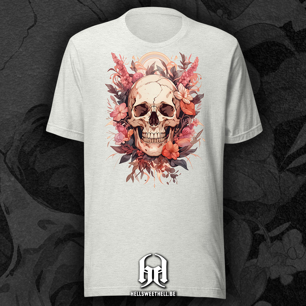 Squelette floral v1 - T-shirt unisexe