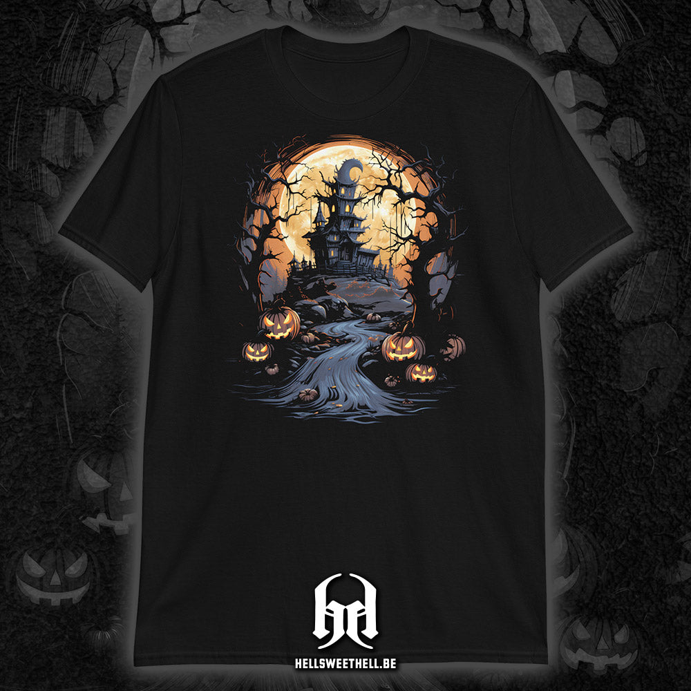 Château hanté Halloween - T-shirt unisexe