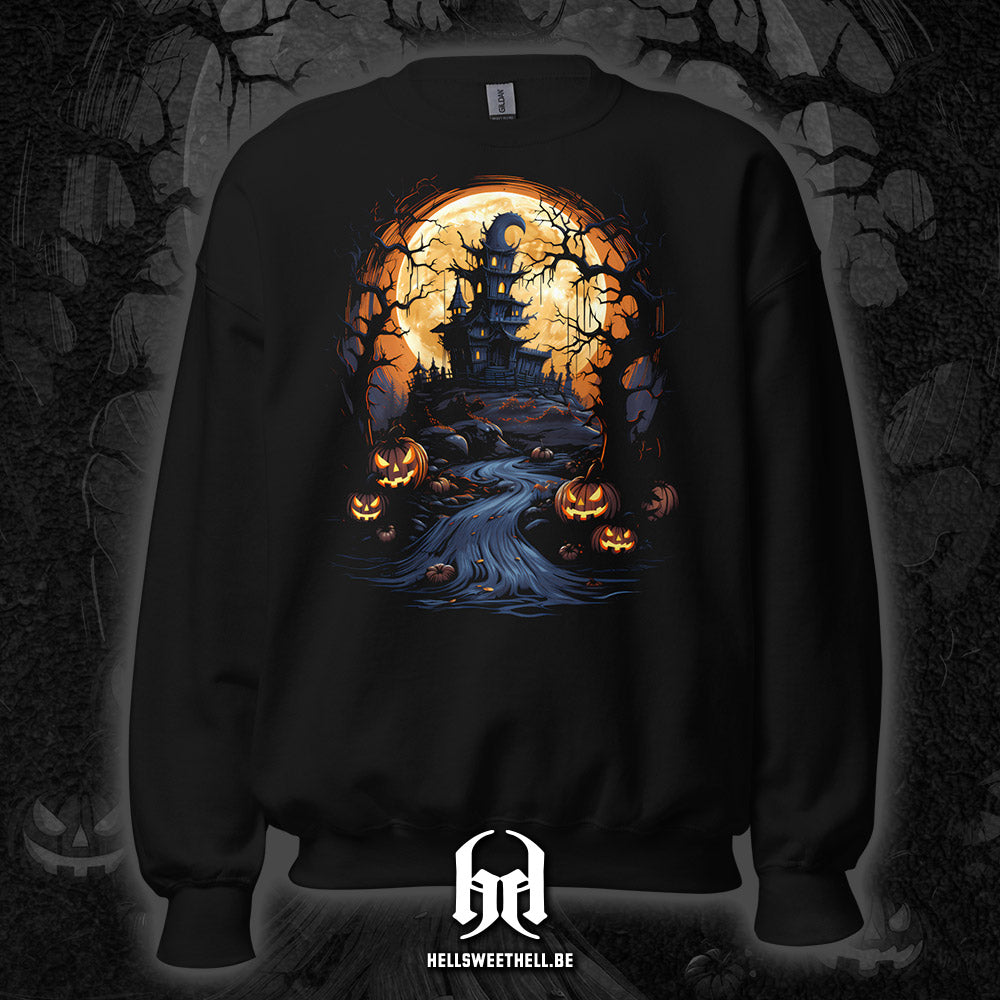 Château hanté Halloween - Sweat unisexe