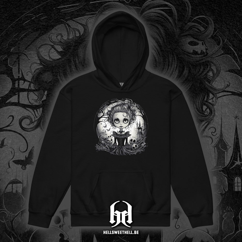 La jeune fille aux grands yeux - Sweat à capuche hoodie pour enfants et adolescents