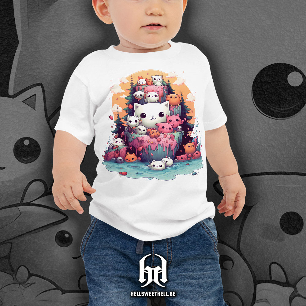 Chats Kawaii - T-shirt bébé et enfants