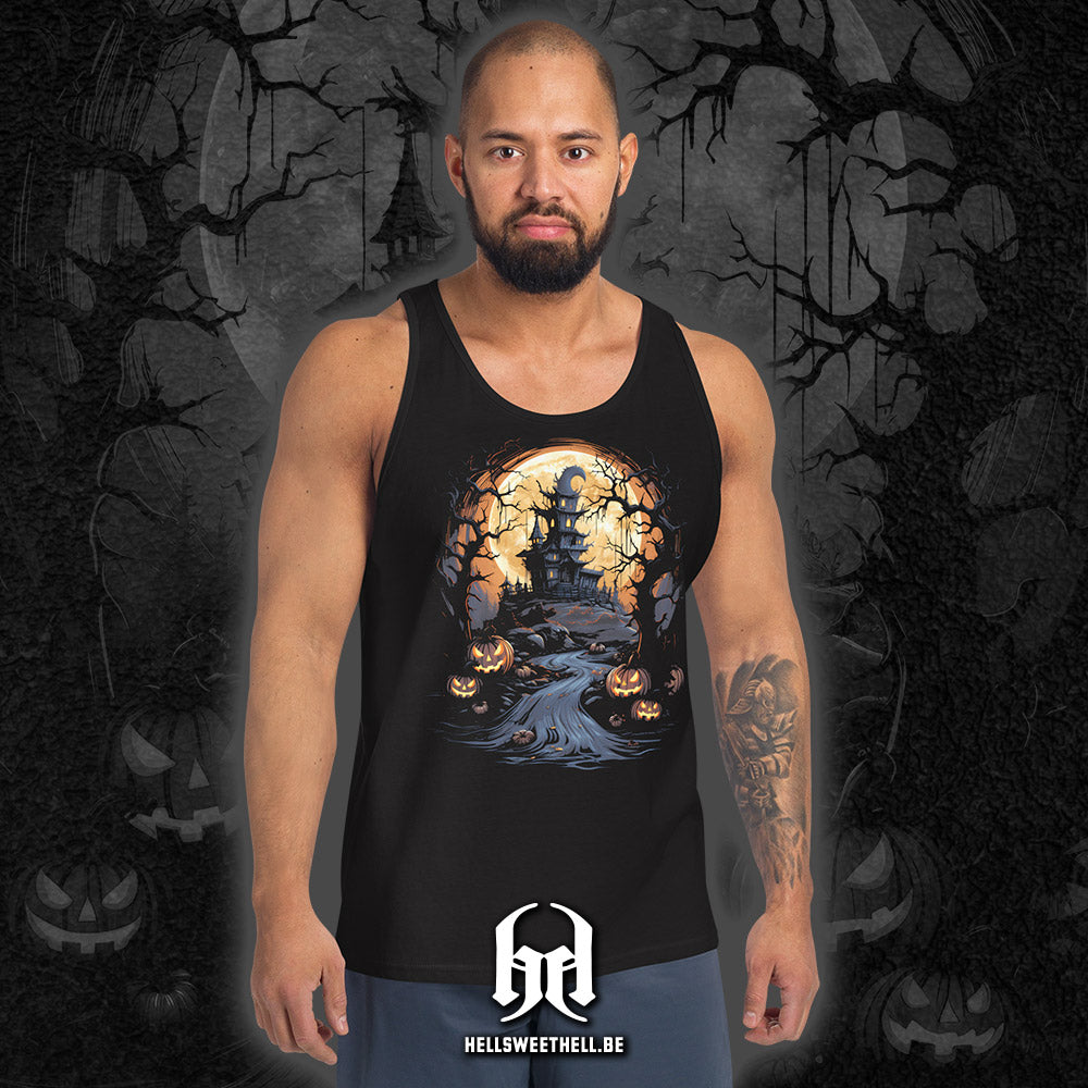 Haunted Castle Halloween - Unisex Tanktop