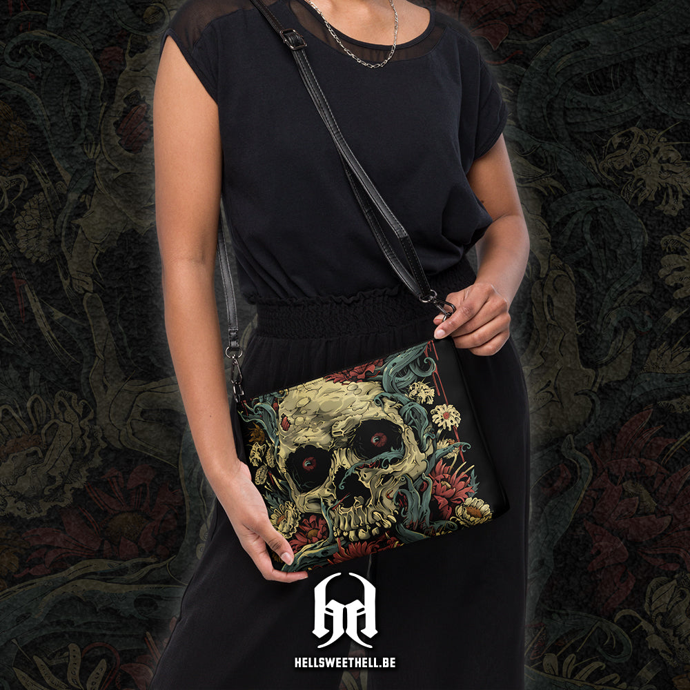 Skull Flowers - Sac à main en bandoulière