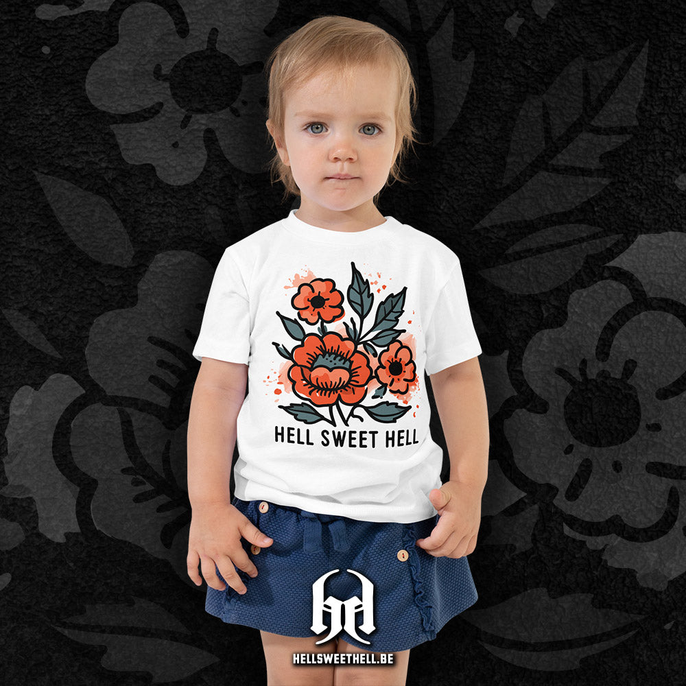 Design Floral Aquarelle Hell Sweet Hell - T-shirt enfants