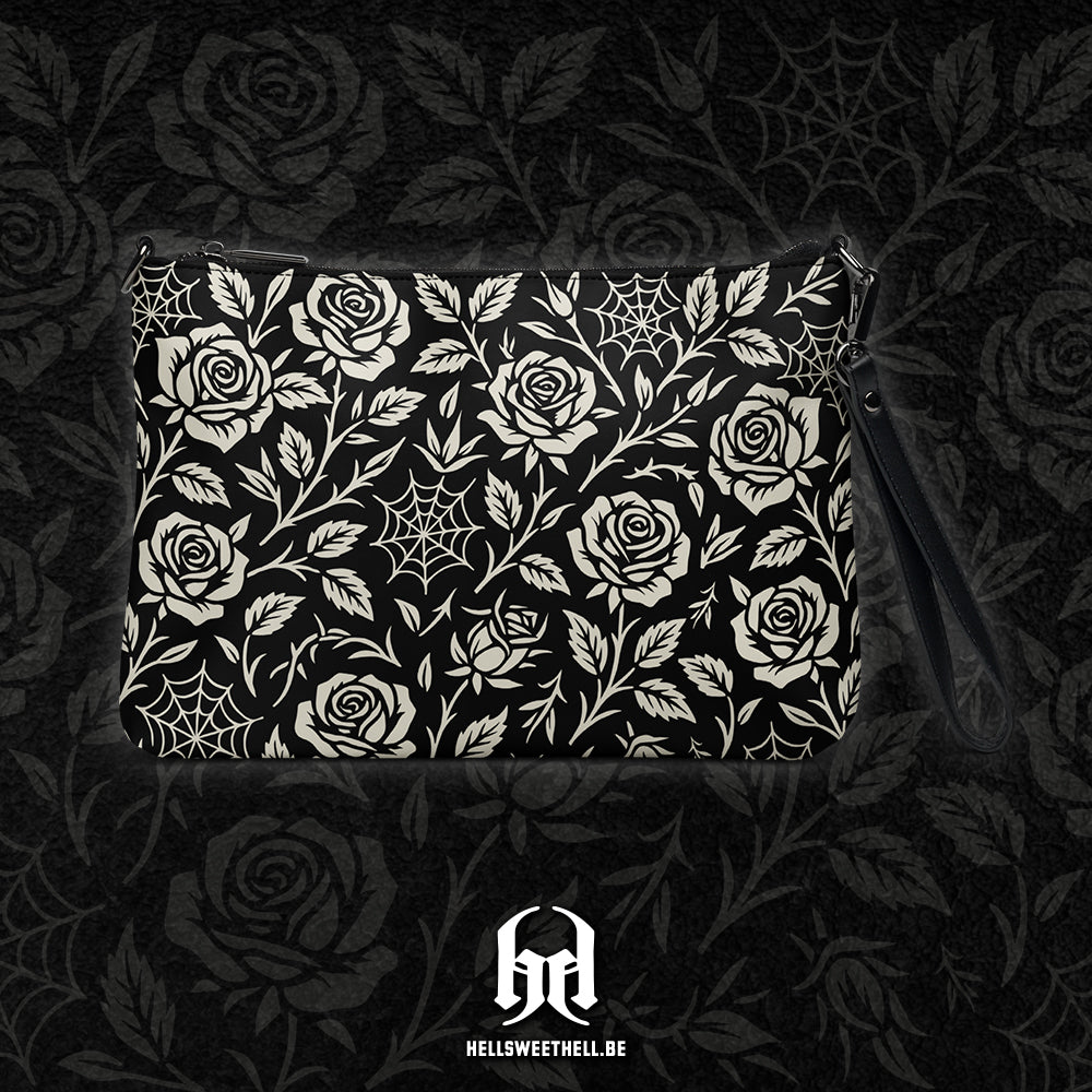 Roses et araignées - Sac à main en bandoulière