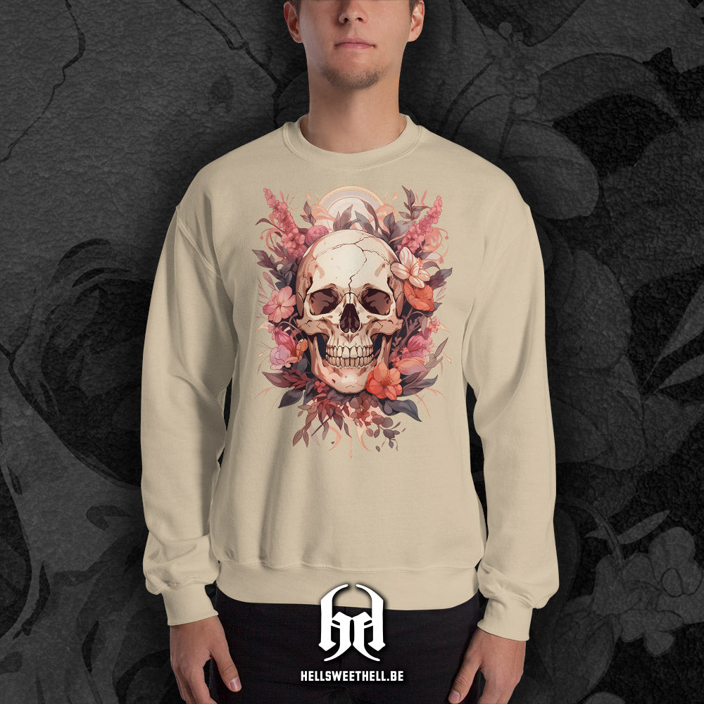 Squelette floral v1 - Sweat unisexe