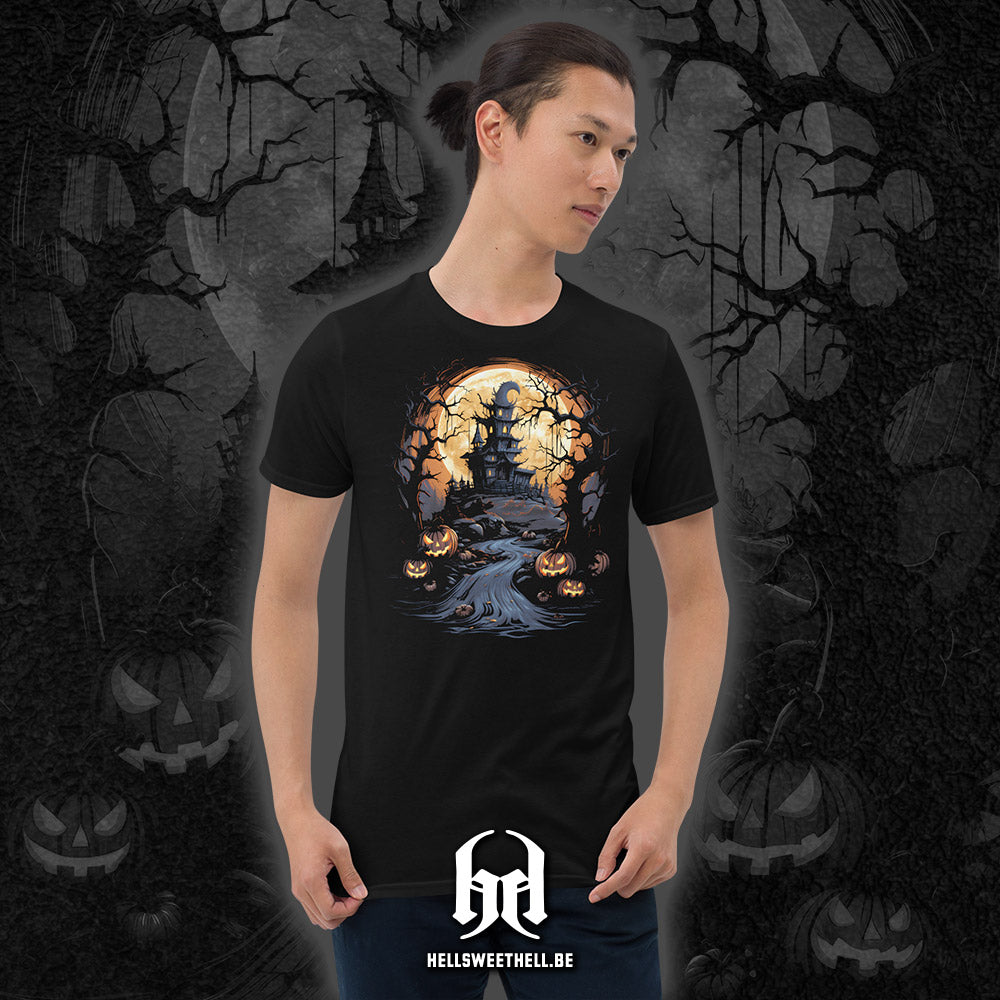 Château hanté Halloween - T-shirt unisexe