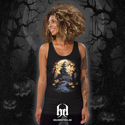 Haunted Castle Halloween - Unisex Tanktop