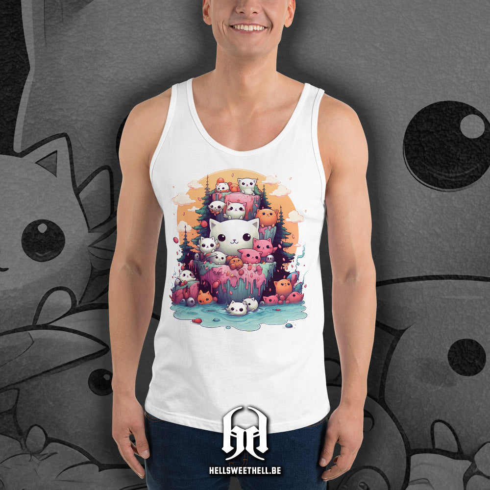 Chats Kawaii - Débardeur unisexe