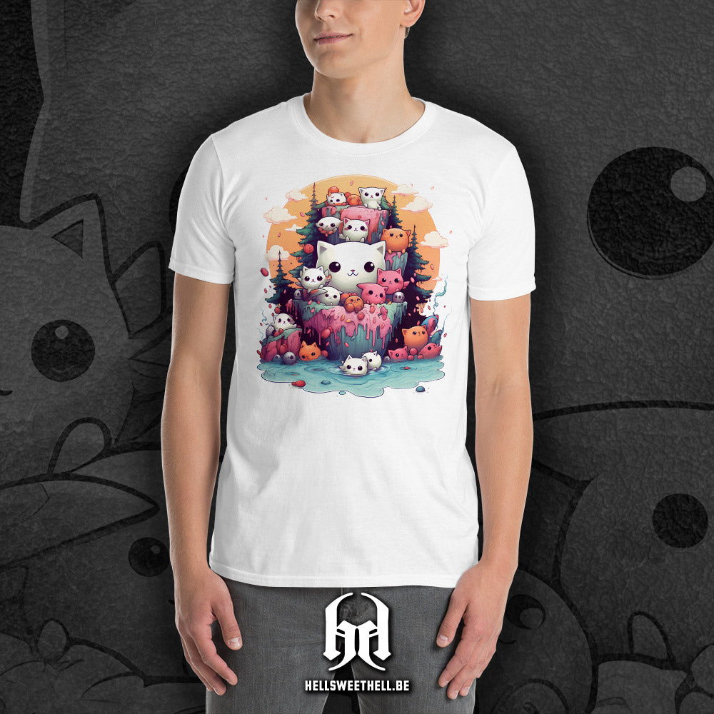 Chats Kawaii - T-shirt unisexe