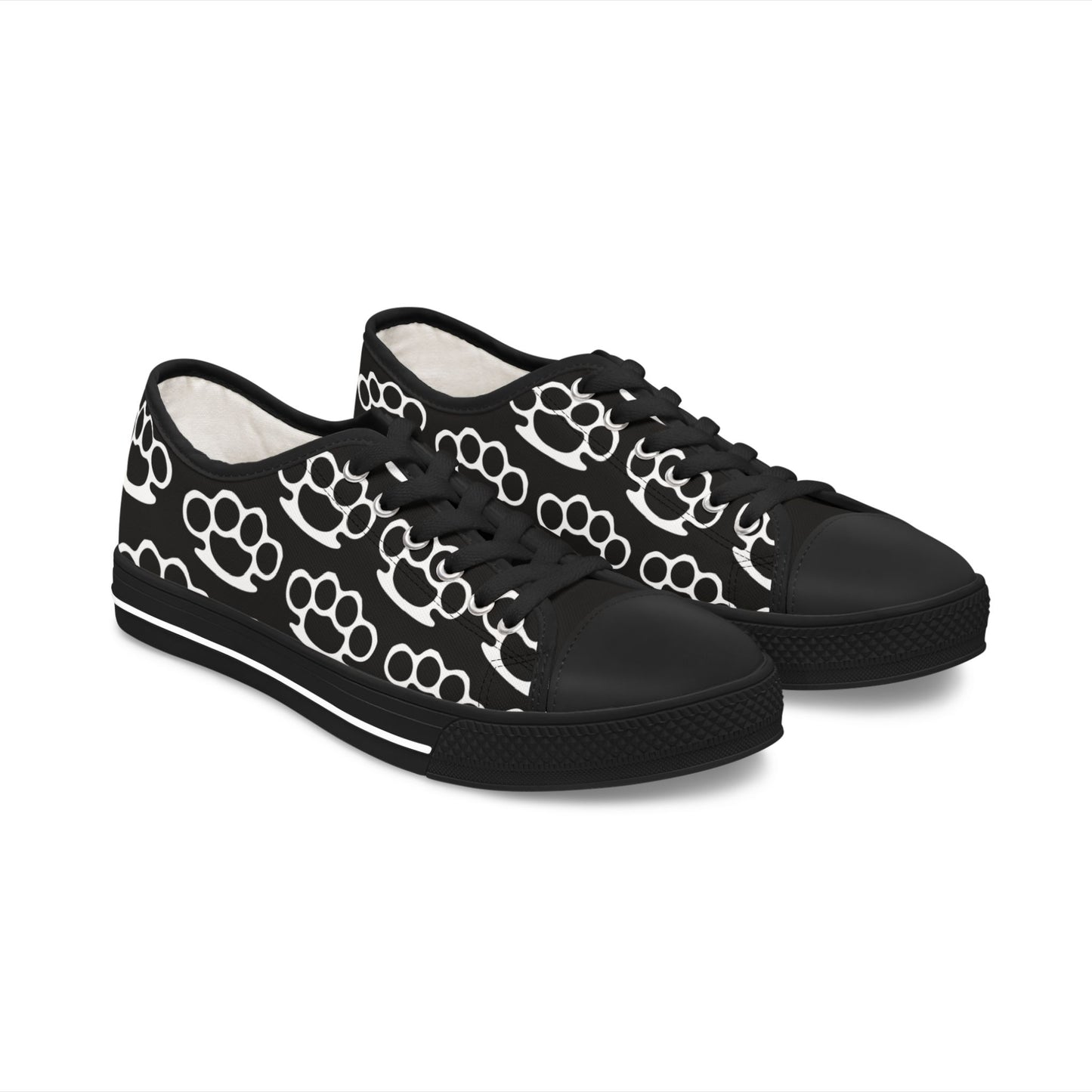 Knuckle Duster - WOMEN'S low-top sneakers (black or white)