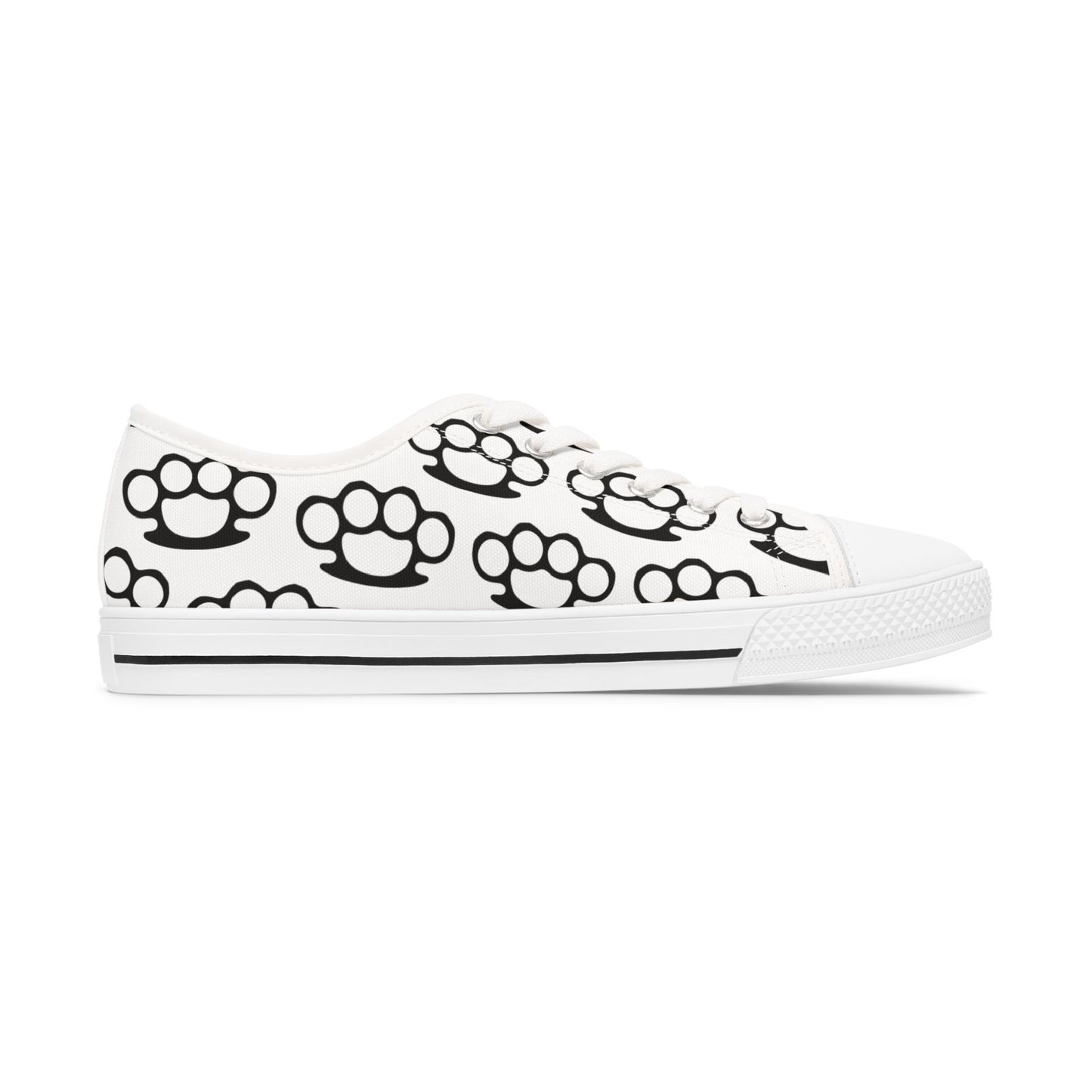 Knuckle Duster - WOMEN'S low-top sneakers (black or white)