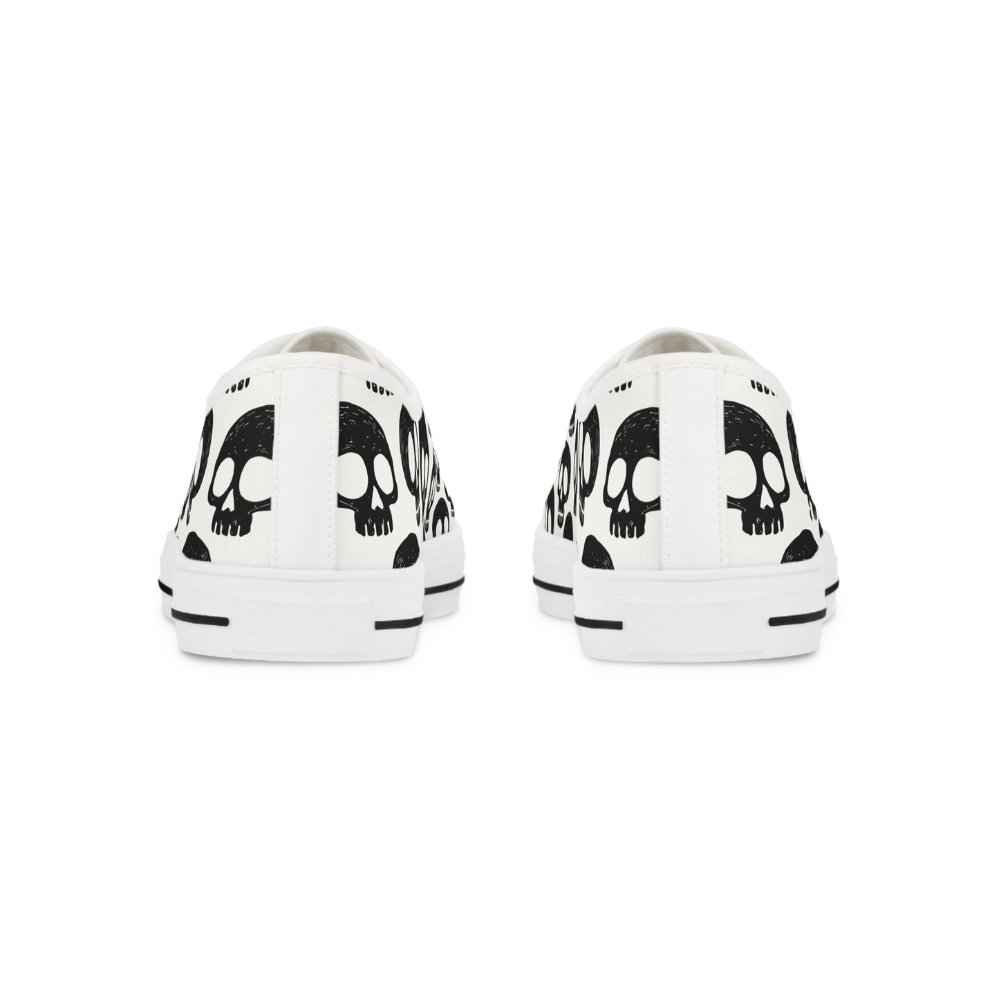 Skull Pattern - Baskets basses HOMME (noir ou blanc)