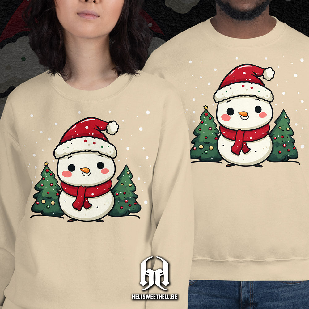 Dessine moi un bonhomme de neige - Pull de Noël adultes