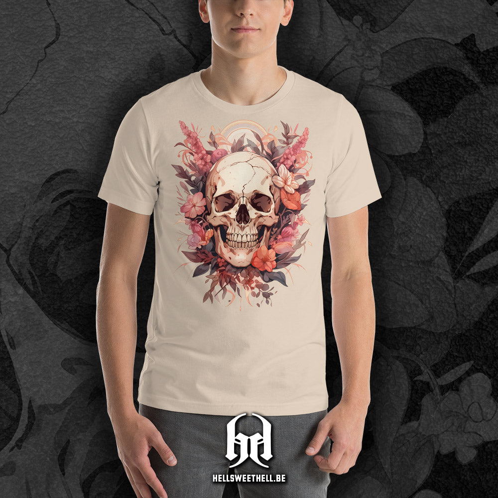 Squelette floral v1 - T-shirt unisexe