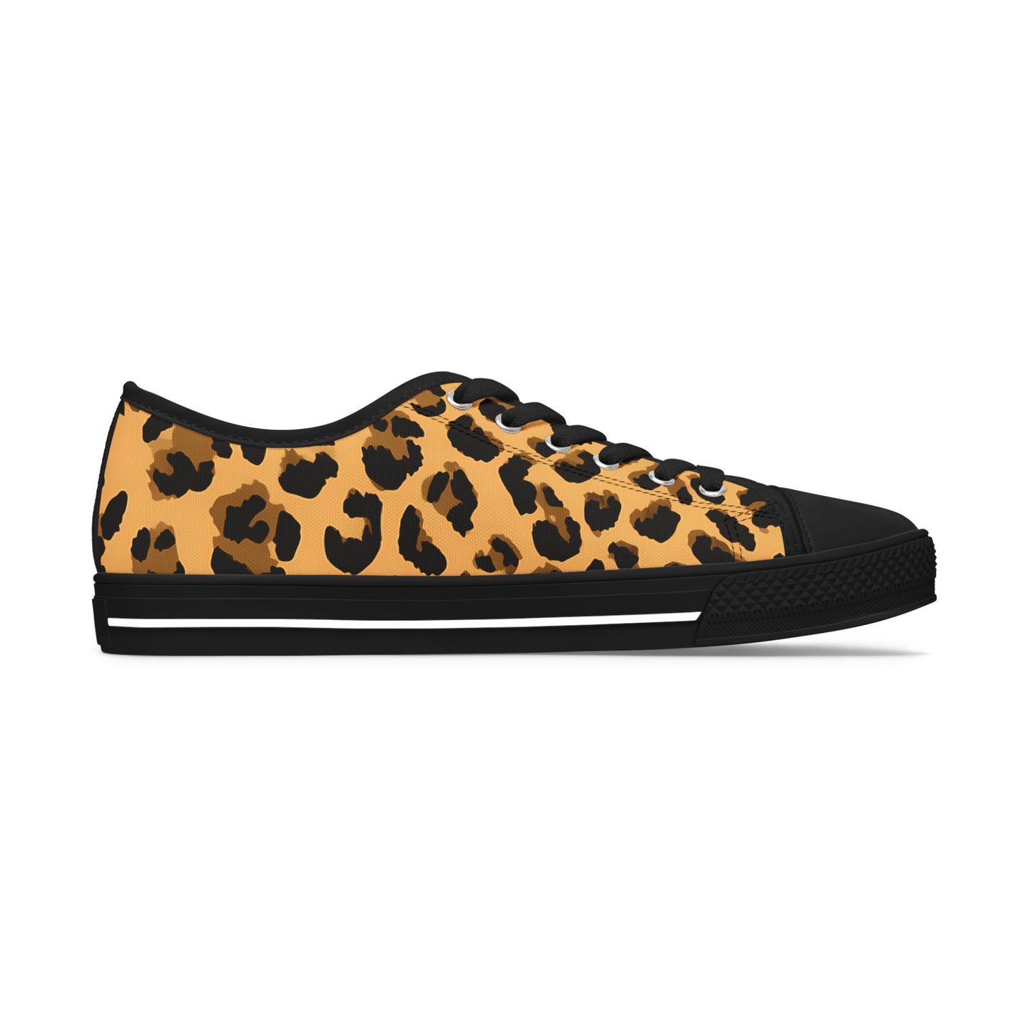 Leopard - WOMEN'S low-top sneakers (black or white)