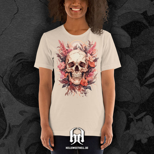Squelette floral v1 - T-shirt unisexe