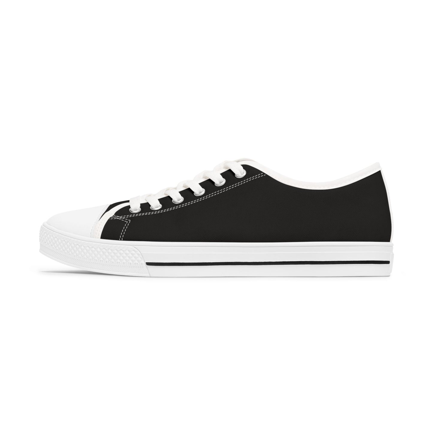 Oldschool Fire Skull - WOMEN'S Low-Top Sneakers (Black or White)