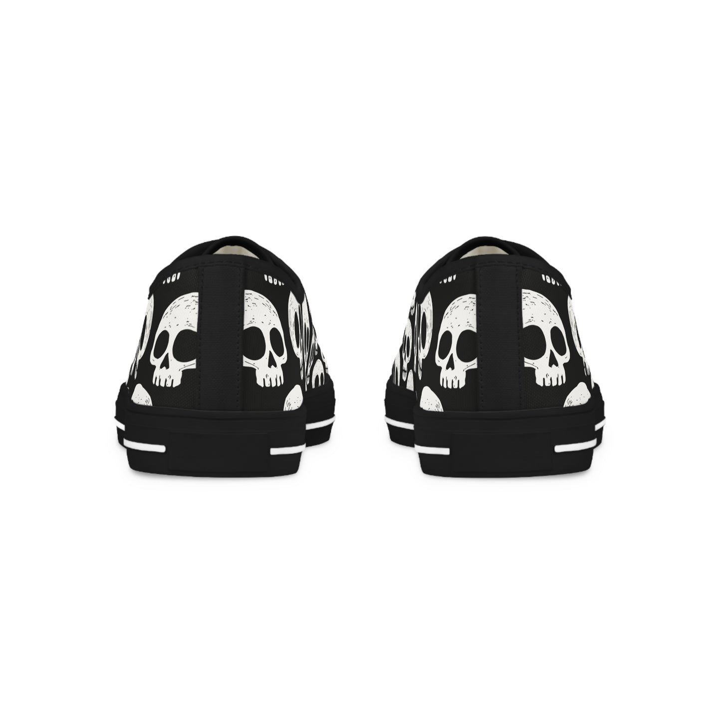 Skull Pattern - Baskets basses HOMME (noir ou blanc)