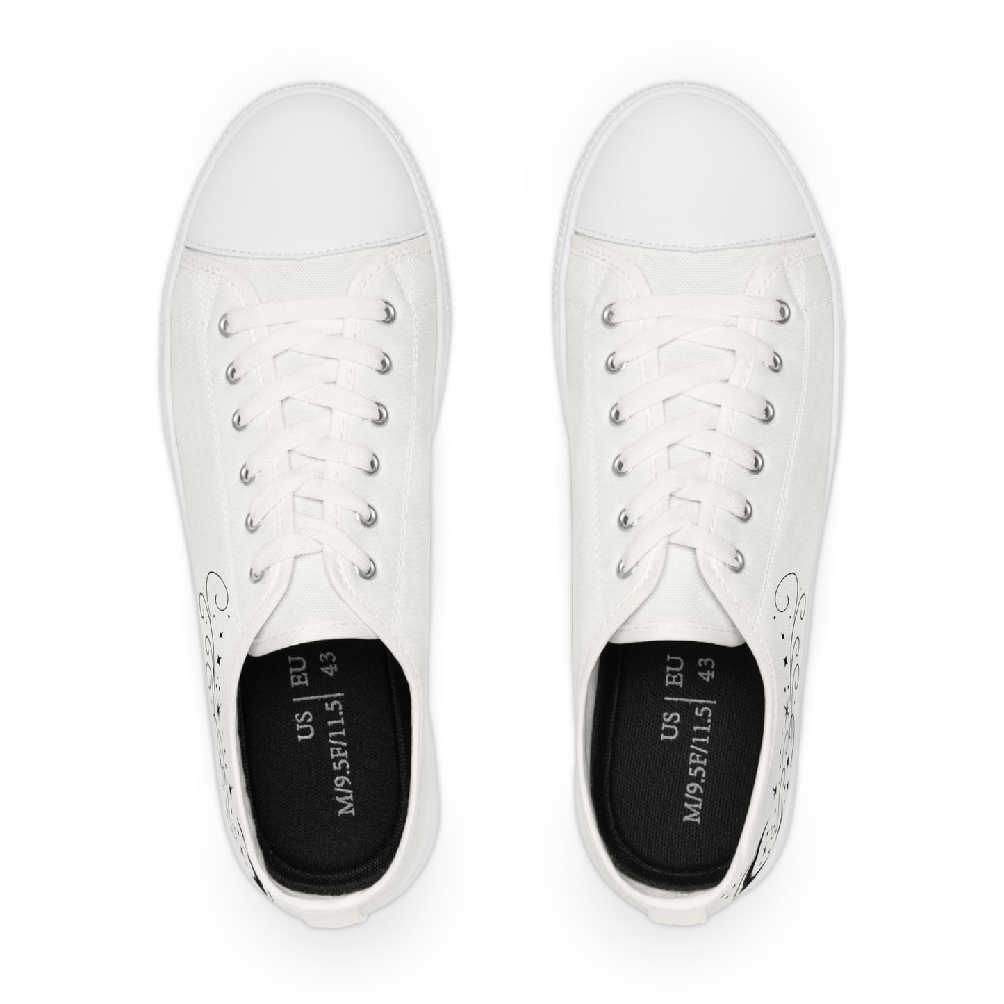 Clair de lune - Baskets basses HOMME (noir ou blanc)