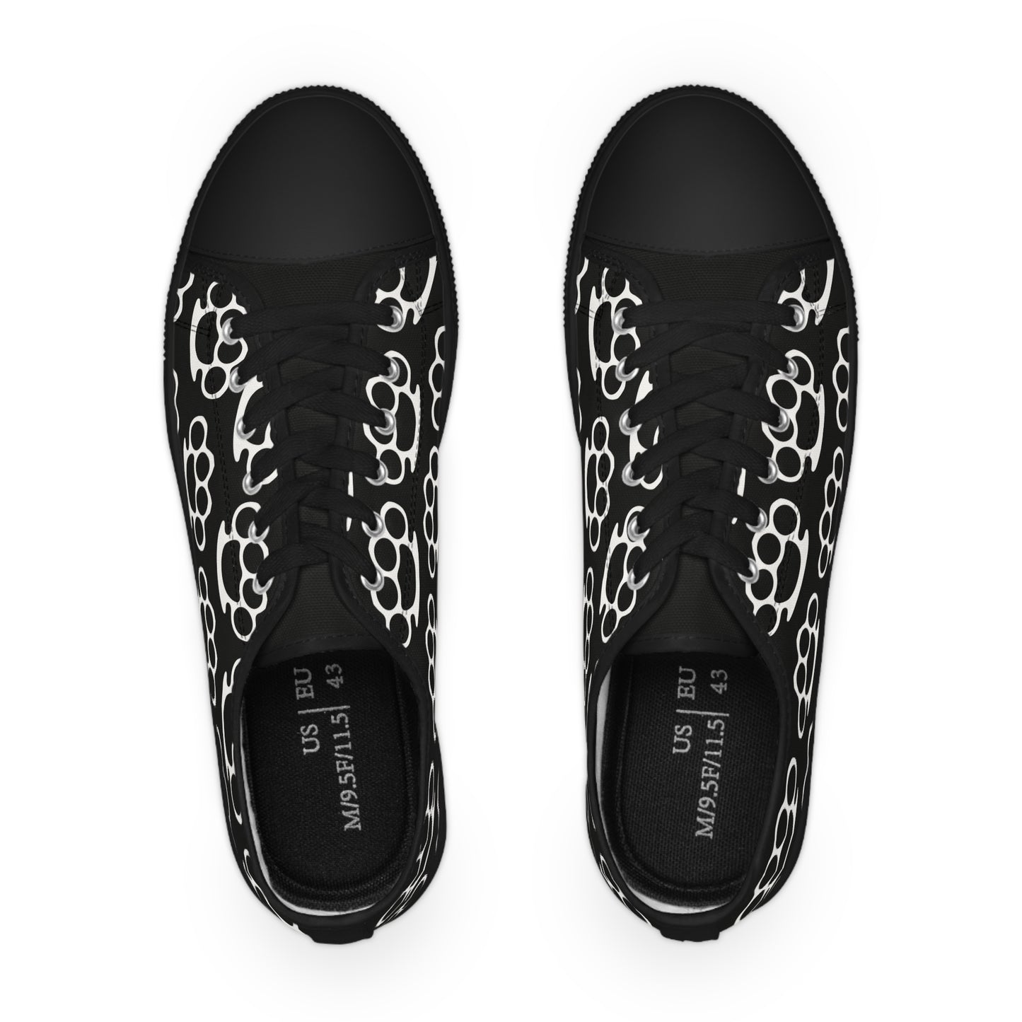 Poing Américain - Baskets basses HOMME (noir ou blanc)