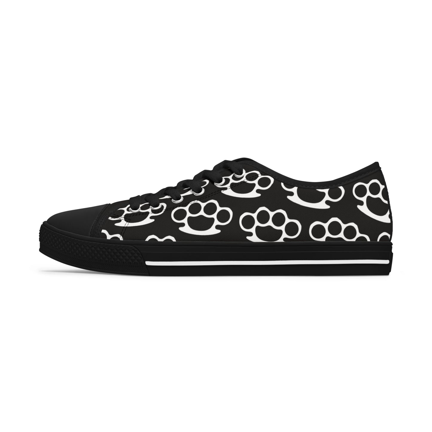 Knuckle Duster - WOMEN'S low-top sneakers (black or white)